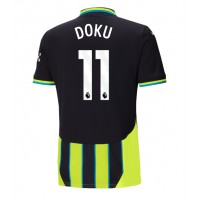 Pánský Fotbalový dres Manchester City Jeremy Doku #11 2024-25 Venkovní Krátký Rukáv